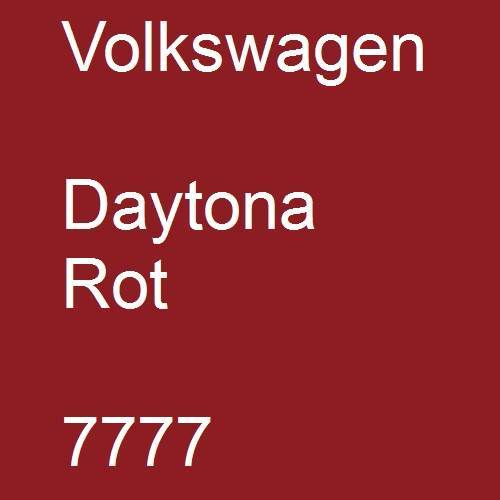 Volkswagen, Daytona Rot, 7777.